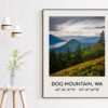 Dog Mountain, Wa at the Columbia River Gorge with GPS Coordinates Art Print - Travel - Hiking - Nature -Flowers - Explore - Photography