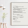 E.E. Cummings Poem - Your Little Voice Typography Art Print - Love - Wedding - Poetry