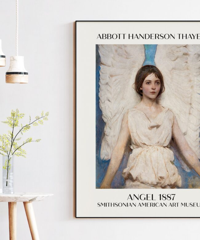 Angel (1887) By Abbott Handerson Thayer Fine Art Print - Vintage Angel - Smithsonian American Art Museum
