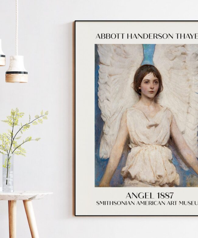 Angel (1887) By Abbott Handerson Thayer Fine Art Print - Vintage Angel - Smithsonian American Art Museum