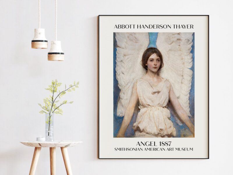 Angel (1887) By Abbott Handerson Thayer Fine Art Print - Vintage Angel - Smithsonian American Art Museum
