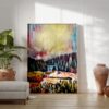 Cape Creek Bridge at Heceta Head, Oregon Digital Watercolor Art Print - PNW - Colorful - Cheerful - Oregon Coast