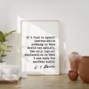 C.S. Lewis quote - If I find in myself desires which nothing in this world can satisfy. Art Print - Mere Christianity - Religious Quotes