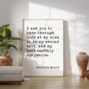 Charlotte Brontë Quote - I ask you to pass through life at my side ... earthly companion. - Jane Eyre - Wedding - Valentine's Day - Love