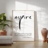 1 Thessalonians 4 11 - Make it your ambition to lead a quiet life: ... work with your hands. Art Print - Christian - Religious - Aspire