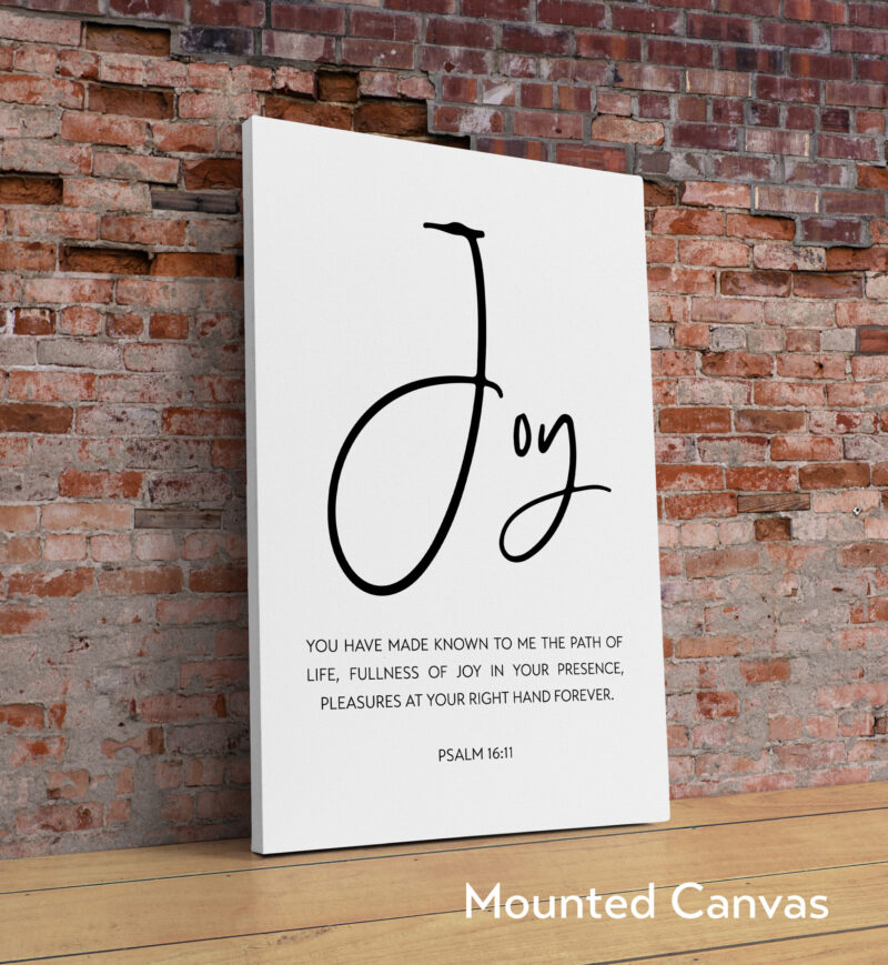 Psalm 16:11 Fullness Of Joy In Your Presence Art Print - Religious Scripture - Bible Verse Art -  Modern Wall Art - Image 2