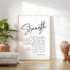 Isaiah 41:10 Typography Art Print - Inspirational Bible Verse - Home Decor - So do not fear, for I am with you.