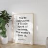 Robin Williams Quote – You’re only given a little spark of madness. You mustn’t lose it. Typography Art Print - Inspirational - Gift Idea