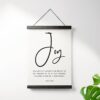 Psalm 16:11 Joy - Fullness Of Joy In Your Presence Hanging Canvas Frame Art - Christian - Religious - Scripture