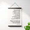 J.R.R. Tolkien Quote - That House Was A Perfect House Canvas Art Print with Teak Wood Wall Hanger - Inspirational - Housewarming Gift