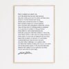 Walt Whitman Quote - This is what you shall do; Love the earth and sun and the animals... Typography Art Print, Leaves of Grass