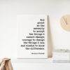 Serenity Prayer by Reinhold Niebuhr - Low Profile Mounted Canvas Typography Art Print
