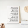 Lord Byron Quote - There is a pleasure in the pathless woods. Low Profile Mounted Canvas Typography Art Print