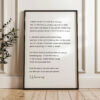 i thank You God for most this amazing - E.E. Cummings Poem Typography Art Print