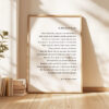 In The Seven Woods - William Butler Yeats Poem with Typography Art Print