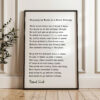 Stopping By Woods On A Snowy Evening Poem by Robert Frost Typography Art Print