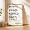 May The God of Hope Romans 15:13 Typography Art Print