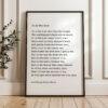 It Is The Hour • George Gordon Byron Poem • Typography Art Print