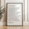 A Cliff Dwelling by Robert Frost Typography Art Print