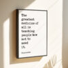 The greatest medicine of all is teaching people how not to need it. Hippocrates Quote Framed Canvas Art Print