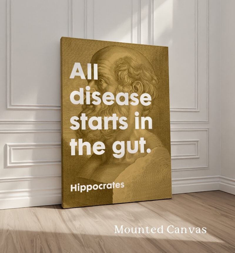 All disease starts in the gut. Hippocrates Quote Typography Art • Wellness • Fitness • Inspiration • Health - Image 2