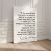 E.E. Cummings Quote - To be nobody but yourself in a world... Typography Canvas Art Print • Inspirational • Courage