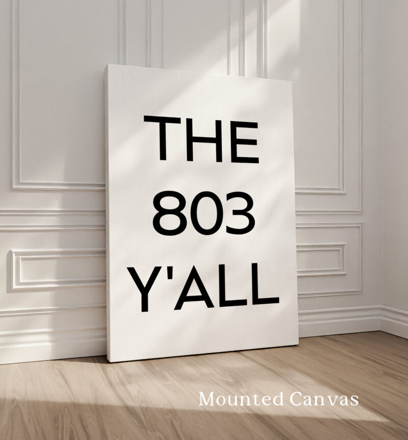The 803 Y'all Minimalist Art Print • Columbia, South Carolina • Original Area Code • History • Culture - Image 2