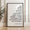 Serenity Prayer Typography Art Print • God Grant Me The Serenity To Accept The Things I Cannot Change • Faith • Gift Ideas