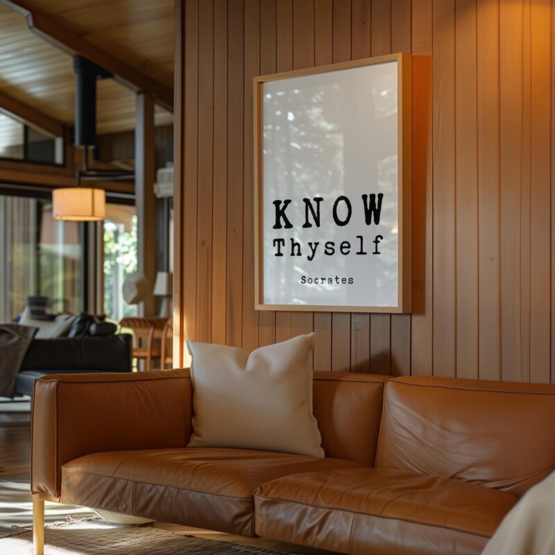 Know Thyself • Socrates Quote • Typography Art Print • Stoic Philosophy - Image 5